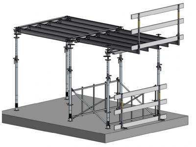 superdek erection of perimeter slab edge