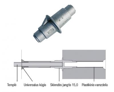 Sklendės jungtis 15,0