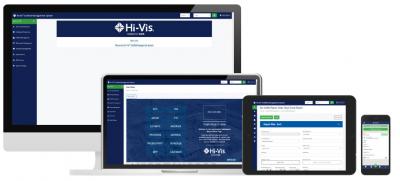 different devices showing Hi-Vis® application