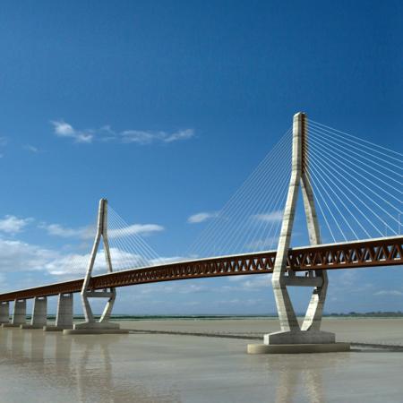 Híd az Orinoco No folyó felett, Venezuela