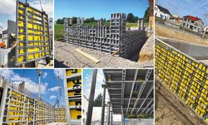 Schalen mit System mit Doka-Rahmenschalungen