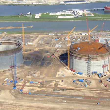 Freeport LNG tartályok