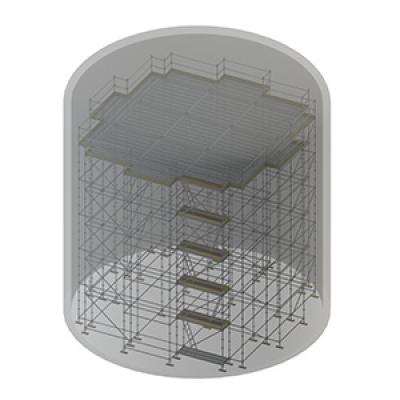 Birdcage scaffolding
