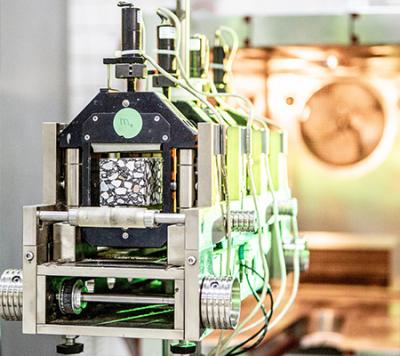 Asphalt load simulation test.