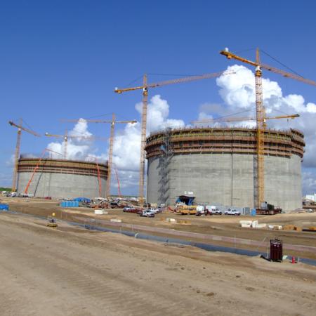 Freeport LNG tartályok