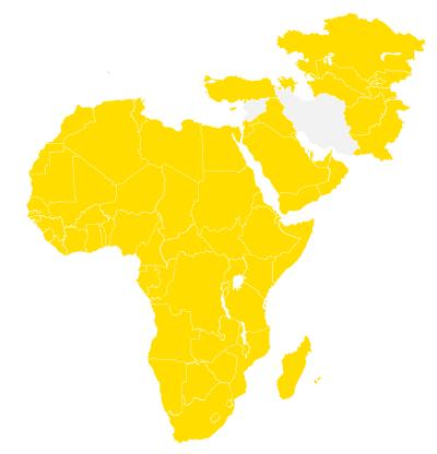 Map Doka Middle East Africa