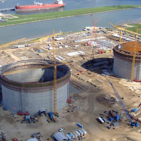 Freeport LNG tartályok