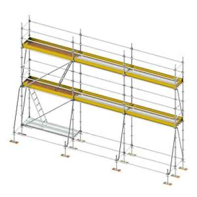 Rebar scaffolding