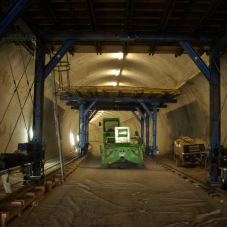 Pörzbergtunnel förbifart Schaala