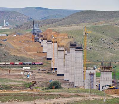 jobsite picture ankara sivas high speed rail line