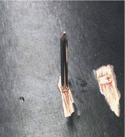 No fracture when nailing through the wall form