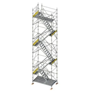 Scaffolding stair towers