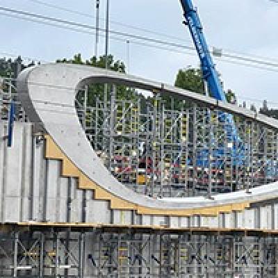 Baustellenbild: Bahnhof Kapfenberg