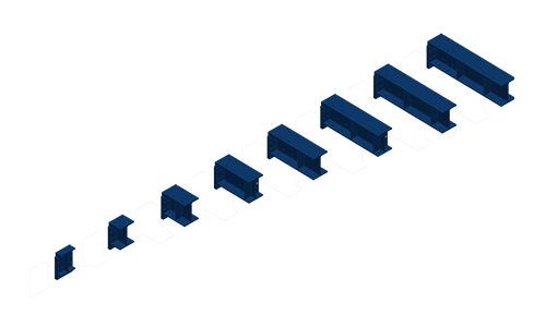 Joch- und Längsträger Verlängerungen