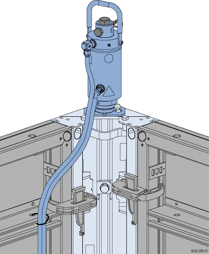 Stripping corner I hydraulic