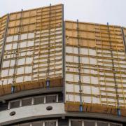 Körszálló bontása - Doka Xclimb 60 védőpajzs