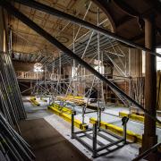 Doka_Lešení_kostel_Nebužely