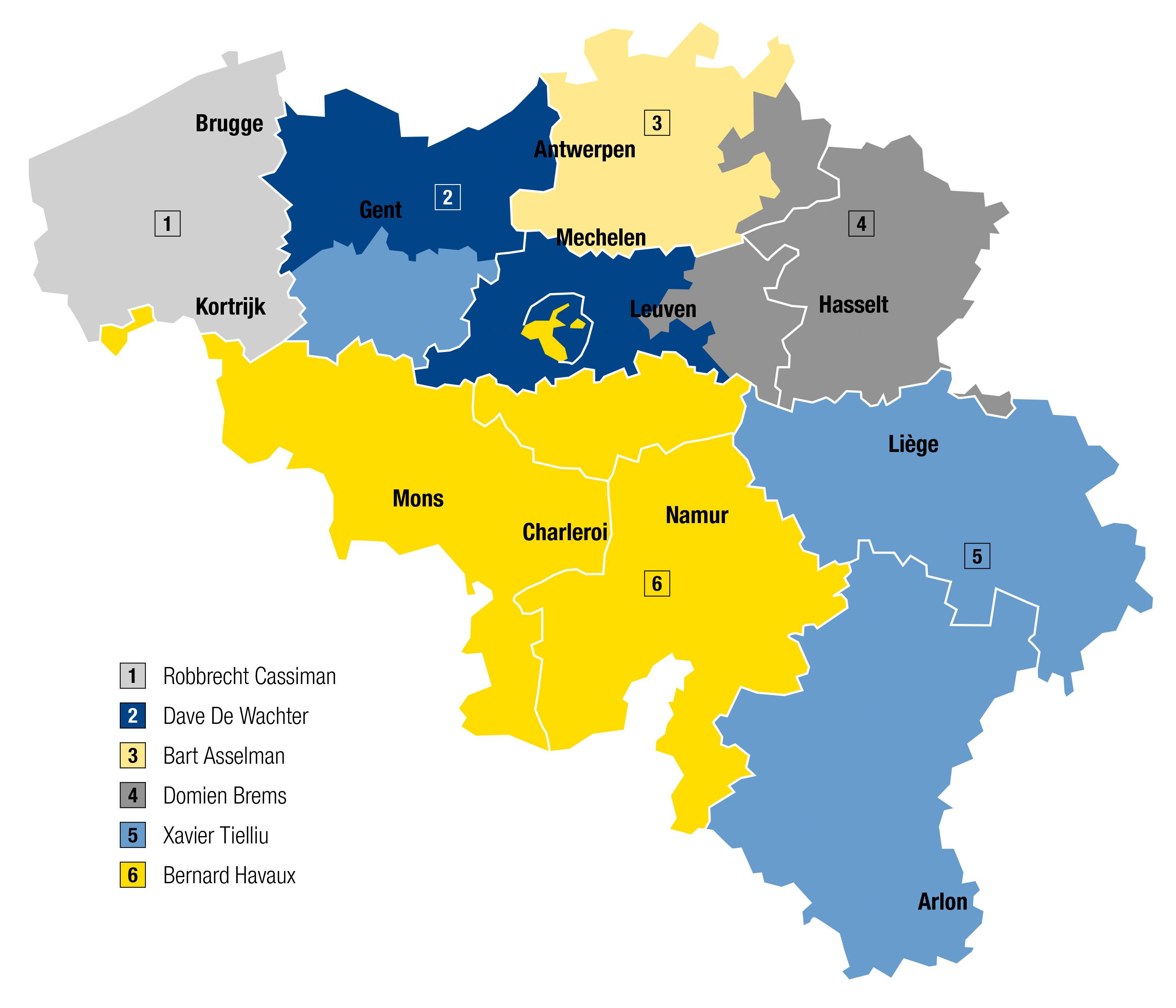 Map Sales Belgium