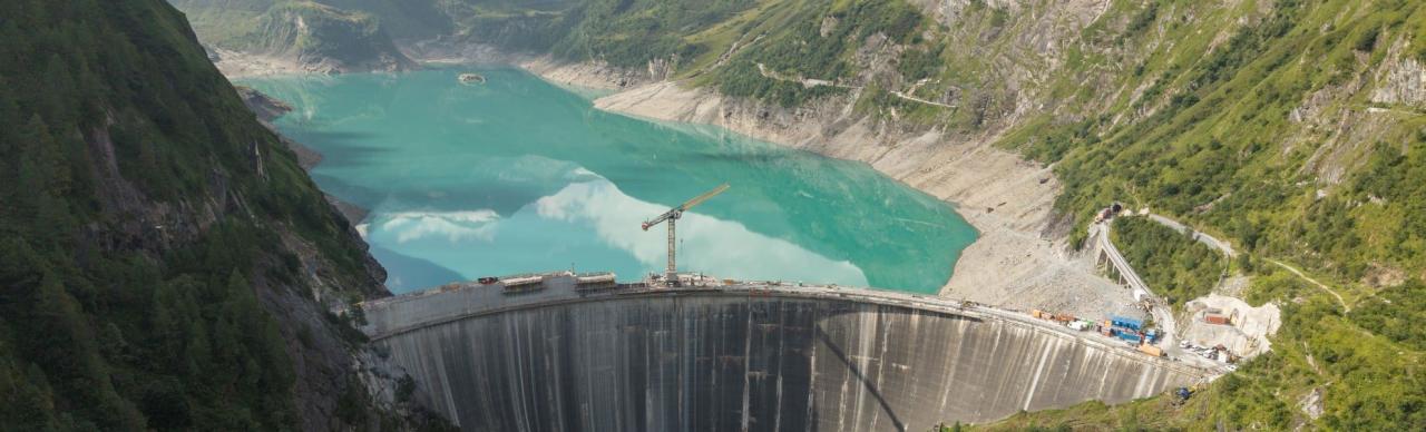 Staumauererhöhung Wasserfallboden in Kaprun