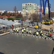 Doka debnenie pri výstavbe mosta v Seredi 