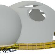 Made-to-measure custom formwork built by the Doka Pre-assembly Service are used for the special spherical shapes.
<br />
Photo: ChinPaoSan_Mock-up MIT_2.jpg
<br />
Copyright: Doka