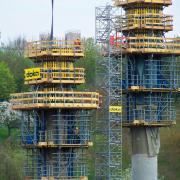 The Lahntal bridge located in Limburg