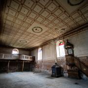 Doka_Lešení_kostel_Nebužely