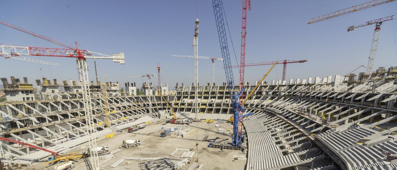 Népstadion Stadyumu’nun yeniden inşaasında Doka imzası/tercih edildi