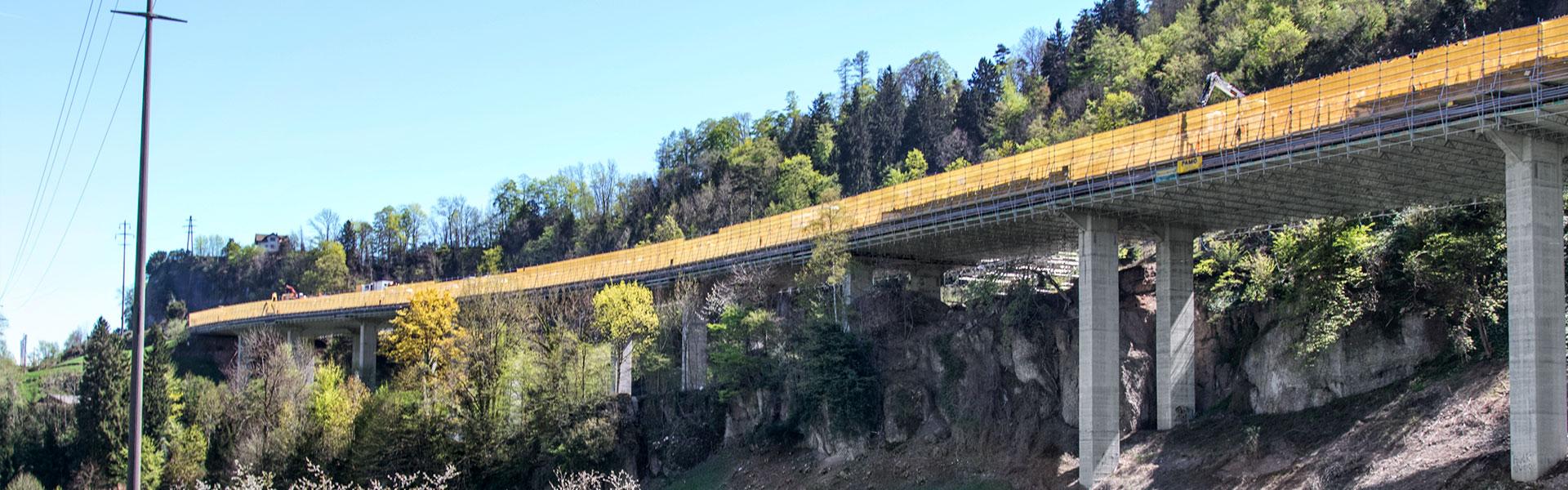 Brückenbaustelle Panorama