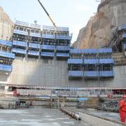 site picture of Wudongde dam