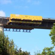 Mit Betonagelängen von 19,20 m bis 25,00 m wird der Überbau nach 28 Wochentakten abgeschlossen sein. Foto: Doka