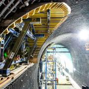 Coffrage - Tunnel - Étaiement - Métro - Construction - Doka - Sydney
<br />
