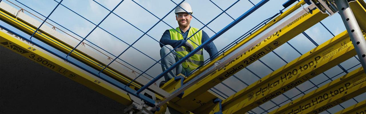 Sicher von oben mit dem Safeflex-System von Doka