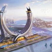 The luxury hotel complex in the harbour area of the planned city of Lusail will have apartments, offices, leisure facilities and restaurants in addition to hotel accommodation. Copyright: HBK Contracting Company
<br />
