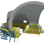 De specielle forskallingskomponenter til kugleelementerne projekteres ved hjælp af 3D-software og produceres hos Doka Færdigservice.<br />
<br />
Foto: ChinPaoSan_Mock-up MIT.jpg<br />
Copyright: Doka