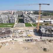 Doka-debnenie pri výstavbe Slnečnice Nad mestom 
<br />
