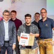 Oliver Bartsch auf dem Stockerl