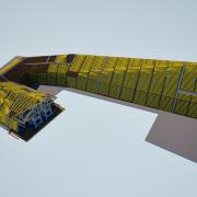 Dokas Techniker visualisierten das Massivbetondach und die zugrundeliegende Schalungslösung dazu in Revit „from scratch“. Copyright: Doka