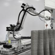 3D robot na tlač betónu v prevádzke (c) Umdasch Group Ventures