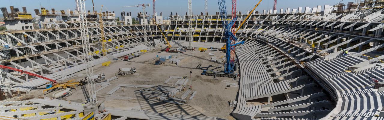 Umbau des Puskás Ferenc Stadions