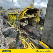 Doka v akcii: Špeciálny projekt, akým je Skärholmský tunel vo Švédsku, si vyžaduje špeciálne riešenia. 
<br />
Copyright: Doka 
<br />
