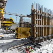 <b>Resource efficiency and service:</b>
<br />
Doka reconditioned client materials to maximize asset use and provided pre-assembled formwork with on-site support to reduce labor needs. [Copyright: Doka]
<br />

