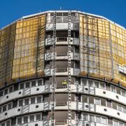 Körszálló bontása - Doka Xclimb 60 védőpajzs