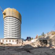 Körszálló bontása - Doka Xclimb 60 védőpajzs