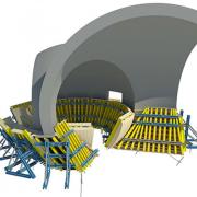 The special formwork components for the spheres are planned using 3D software and manufactured in the Doka Pre-assembly Service.
<br />
Photo: ChinPaoSan_Mock-up MIT.jpg
<br />
Copyright: Doka