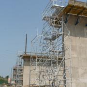 Doka Ringlock as access scaffolding at Oosterweel Bypass project