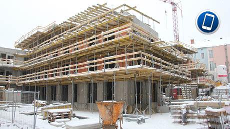 Schalen und Betonieren im Winter