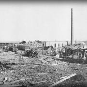 V závěru druhé světové války byla vybombardována továrna v Amstettenu. 